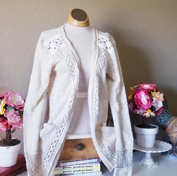 Miss Me Sweaters - 🌿Miss Me pieced crochet cardigan🌿